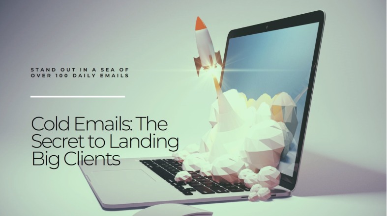 "How do big companies get clients?"
 The answer: Cold Emails!"
"Cold emails let you reach hundreds, even thousands, of potential clients. Big names like Alex Hormozi use this strategy!"
"Most people get over 100 cold emails a day. So, how can yours stand out?"
"Imagine landing new clients, boosting your business to $10K, $20K a month with cold emails.